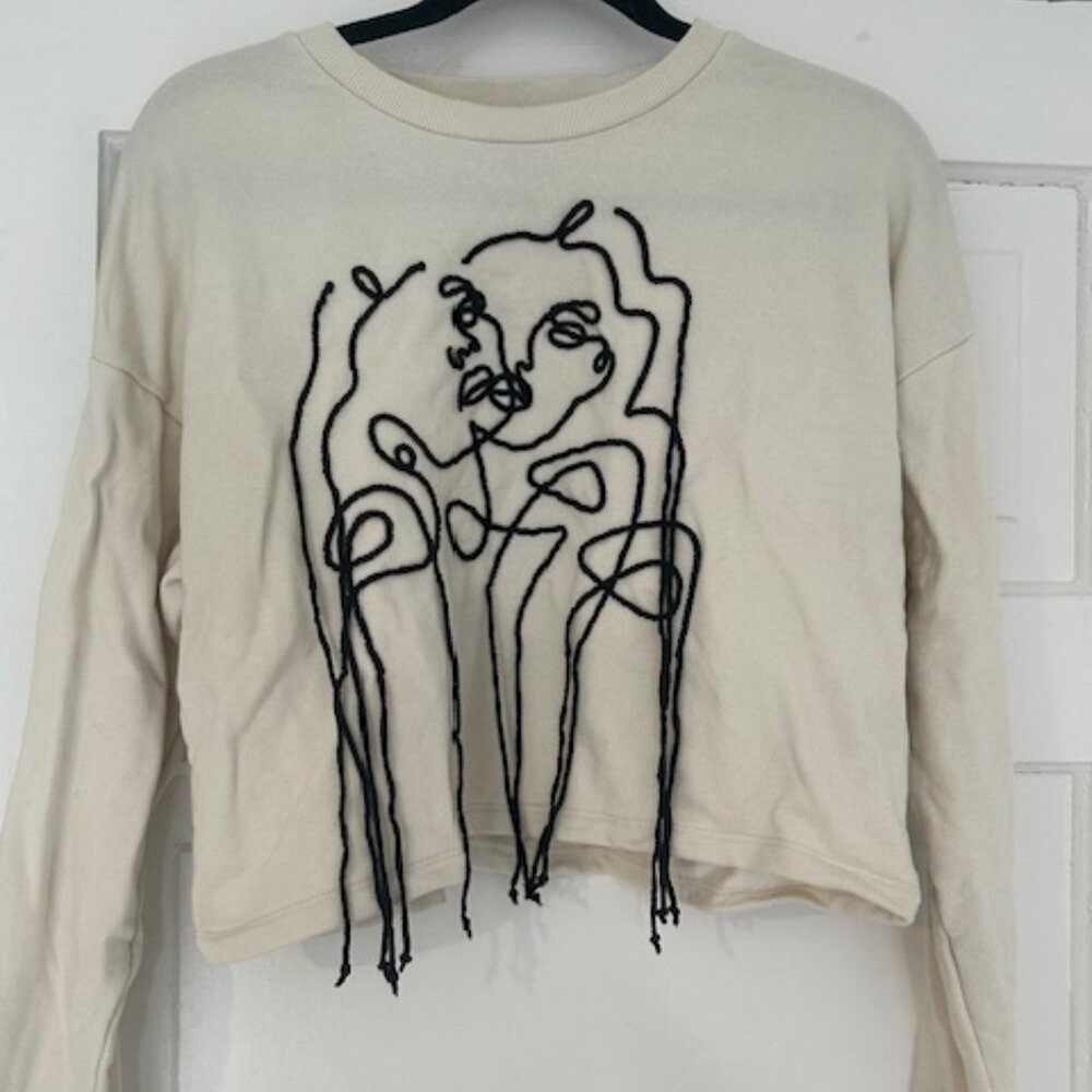 Artsy Cropped Sweater